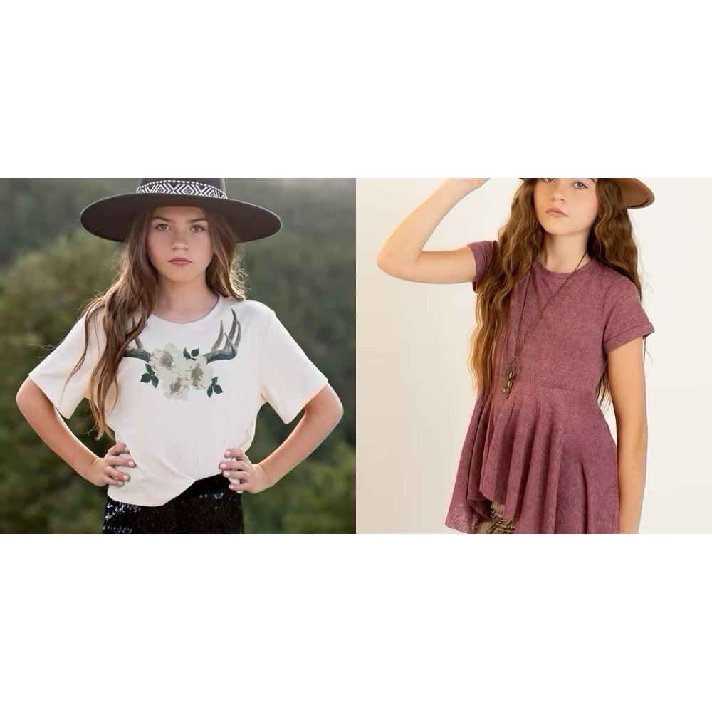Joyfolie Mia Joy Dulce Top & Antler Tee Girl’s Size 8